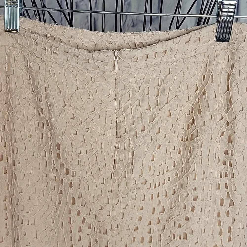 GB Pink Crochet Hi Low Maxi Skirt Small - Picture 7 of 9